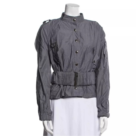 Stella McCartney Gray Belted Jacket - Picture 1 of 13